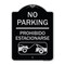 Signmission No Parking Prohibido Estacionarse W/ Car Tow Graphic Heavy-Gauge Alum Sign, 24" x 18", BS-1824-23632 A-DES-BS-1824-23632 - alternate 1